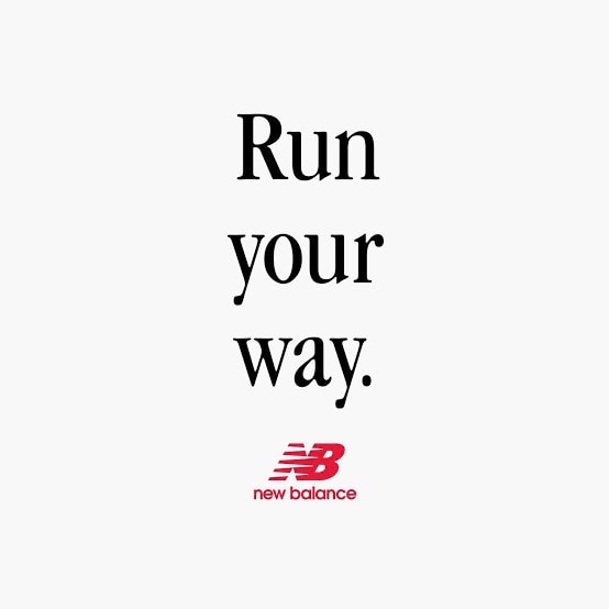 Run Your Way campaign key visual for New Balance.